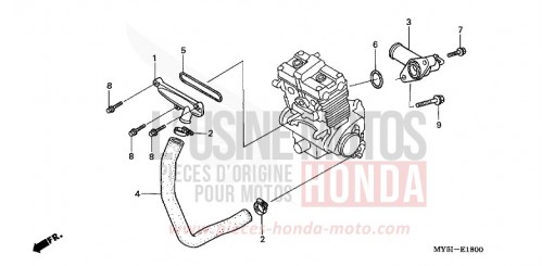 TUYAU D'EAU CB500S2 de 2002